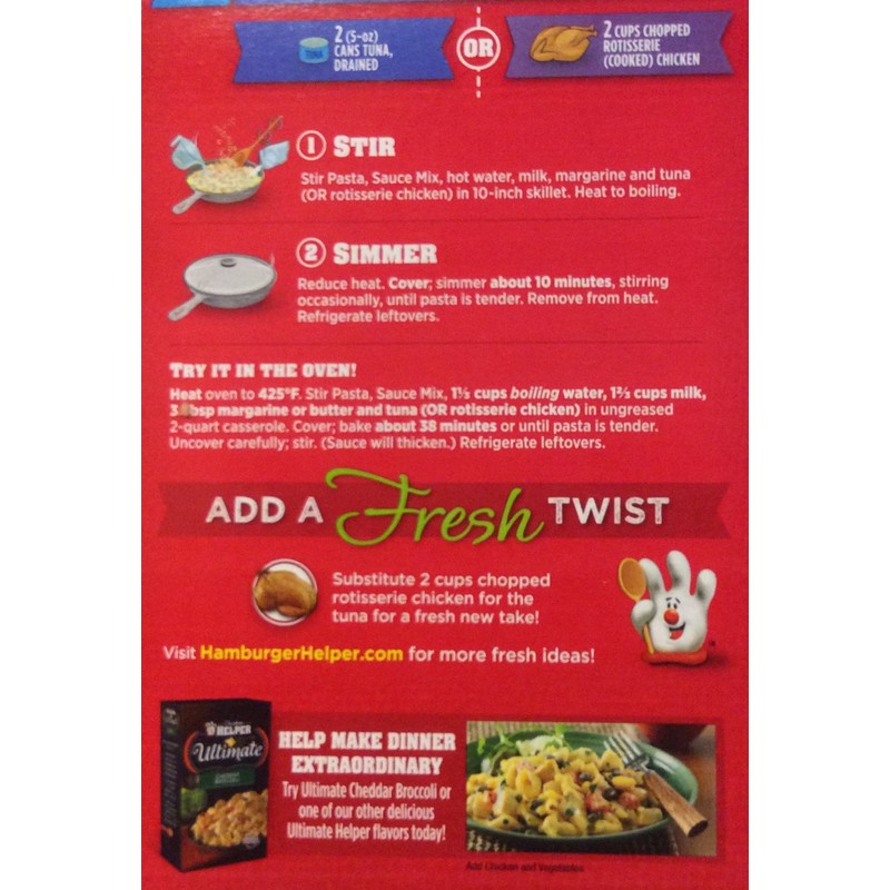 Betty Crocker TUNA CREAMY BROCCOLI Tuna Helper 6.4oz (10 Pack)