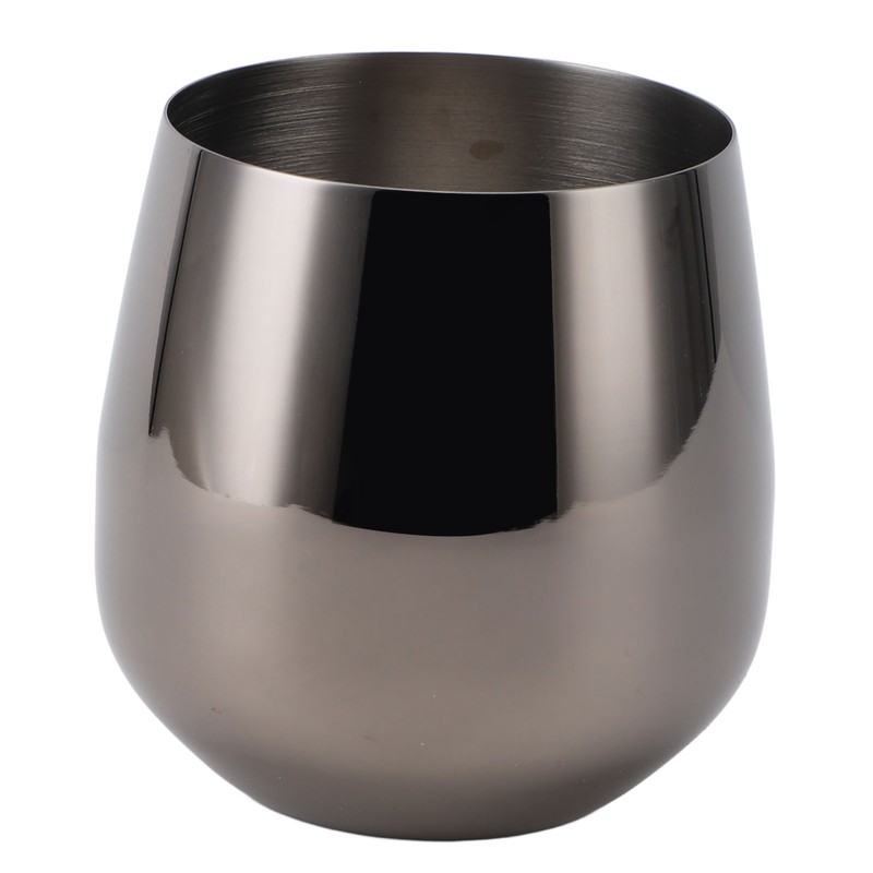Stainless Steel Wine Glass Stemless Egg Shape 550ml Unbreakable Portable