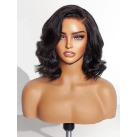Wig Luvme Hair Light Yaki Loose Wave 25cm Human Hair Bob                                                                                              
