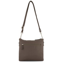 Rosetti Women's Midge Crossbody Bag, Faux Leather Purse, Adjustable Strap, Smoke, One Size