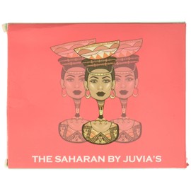 Juvia's Place Saharan Eyeshadow Palette, 12 Vibrant Colors Inspired by Fulani Culture in Reds, Black, White, Golds, Peach, Nude Shades, Mattes and Shimmers