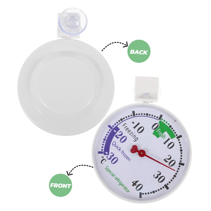 Mobestech Temperature Refrigerator Freezer Dial Thermometer Reusable Low Temperature Monitoring