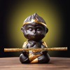 Generic Chinese Purple Clay Kung Fu Tea pet Set Monkey
