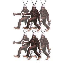 Sasquatch Car Air Freshener, Car Air Fresheners Scented With Essential Oils By Fresh Fresheners (6 Pack)