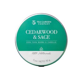 Tea Garden Company Cera para Barba & Cabello Cedarwood & Sage 100% Natural 70 gr