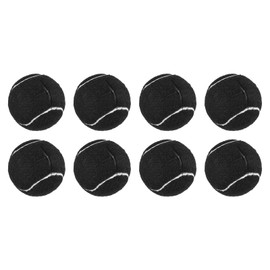 uxcell Precut Walker Tennis Balls, 8Pcs - Tennis Balls for Chairs, Tennis Table Leg Covers, Felt Pad Glide Balls for Furniture Legs Floor Protection (Black)