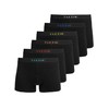 Tazzio BS1005 Men's Boxer Shorts Pack of 6, black, L