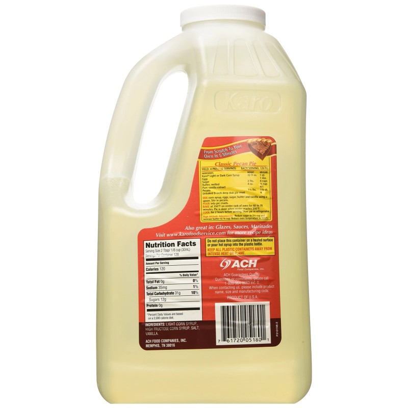 KITMOUS Karo Light Corn Syrup 128 Fl Oz Natural Sweetener