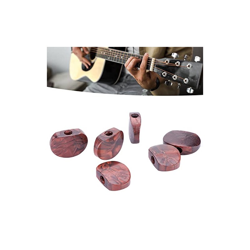 6 PCS Tuner Buttons Guitar Machine Head Semicircle Tuning Peg