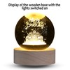 XIANNVXI 3D Happy Birthday Crystal Ball Paperweight Birthday Gifts for