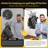 Chenteel Golf Bag Wall Mount Rack for Garage, Black Steel,