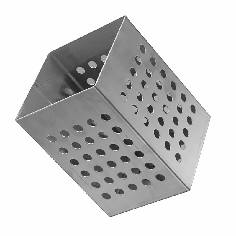 Kitchen Utensil Holder Stainless Steel Square Cutlery Drainer Countertop Utensil