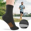 Spotmart Men's Athletic Ankle Socks Cushioned Cotton Quarter Socks Running