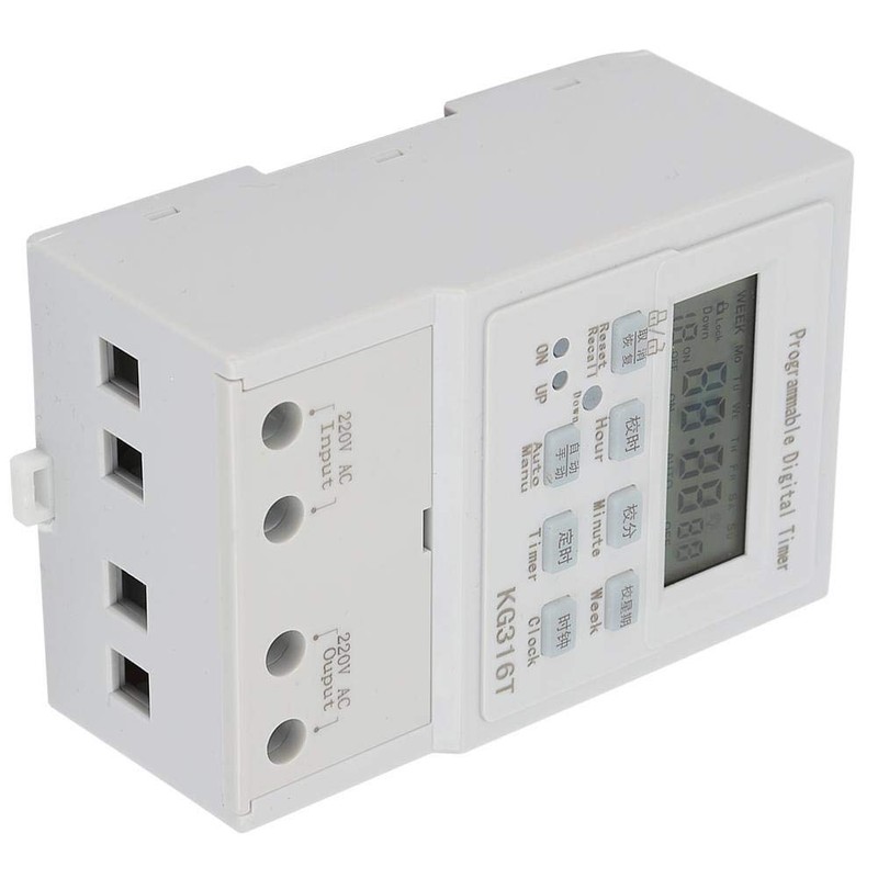 AC 220V 1W 25A Timer Switch,Mini Digital Timer Switch Electrical