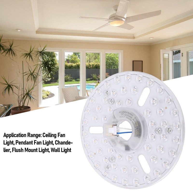 6.3 Inch LED Ceiling Fan Light, Magnetic LED Retrofit Kit