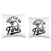 Shuttle On Fire Badminton Player Shuttlecock Badminton Sport Throw Pillow