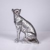 Cheetah Statue Home Decor Leopard Sculpture Resin Sitting Cheetah Figurine