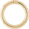 Slip-On Carabiner Ring Round M Gold HAK-3501 Round 35mm Diameter
