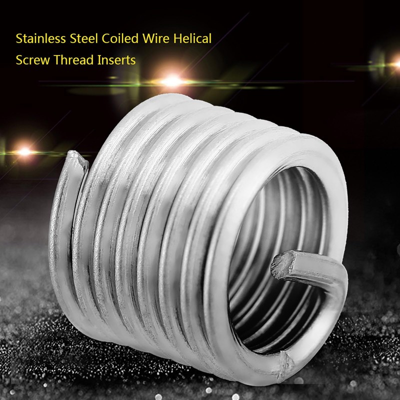 Stainless Steel Thread Insert Assortment Kit for Thread Repair M8
