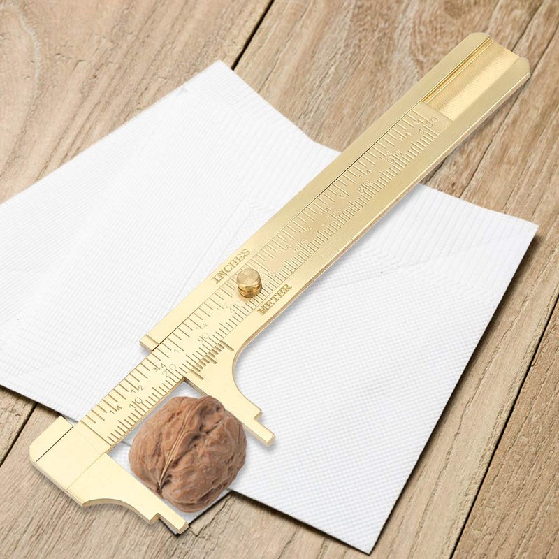 Brass Vernier Caliper Copper Alloy Mini Brass Sliding Bag Brake