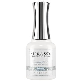 KIARA SKY Gel Polish DiamondFX Reflective Glitter Soak Off with Sparkle Diamond dust effect 0.5 fl oz, 5 Cents (blue gray)