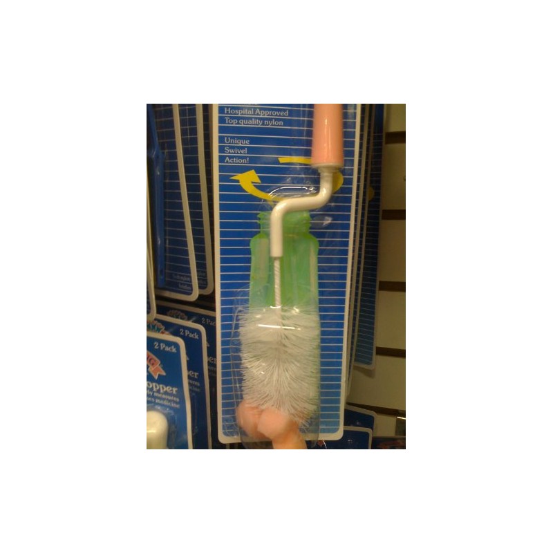 Baby King E-Z Swivel Nipple & Bottle Brush Color May