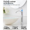 HEYMYTAP Tall Waterfall Bathroom Faucet Chrome, Single Handle Brass Vessel
