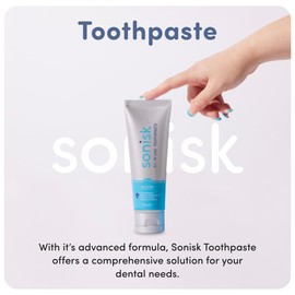 Sonisk All in One Toothpaste 75ml | Fights Against Plaque | Combats Bad Breath & Whitens Teeth | for a Fresh and Healthy Mouth | Recommended by Dentists
