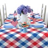 SuQKXCo 4th of July Tablecloth 60x84 Inch Memorial Day Patriotic