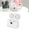 2 in 1 Small Humidifying Fan USB Rechargeable Strong Wind