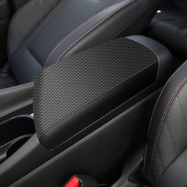 AOMSAZTO Carbon Fiber Armrest Covers for 2021 2022 2023 2024 Elantra (Automatic Brake Only, Not for Handbrake)