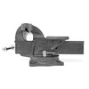 WEN Bench Vise, 6-Inch, Cast Iron with Swivel Base (BV456)