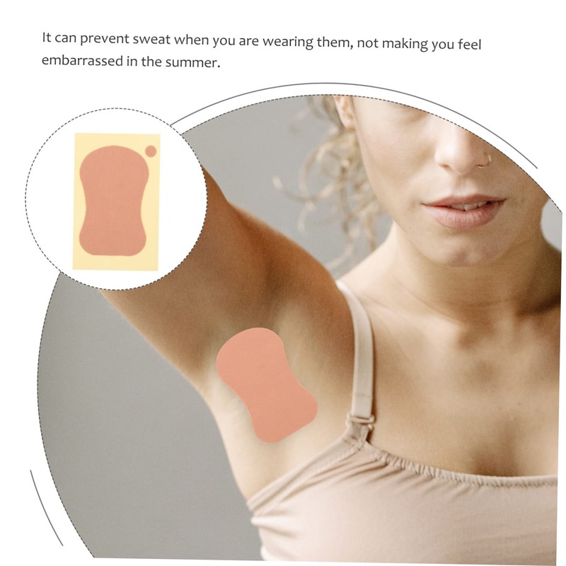 FOMIYES 5sets Sweat Absorbing Pads Underarm Stickers for Men Women