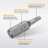 HARFINGTON 2pcs T15 Torx Screwdriver Bit 1/4" Hex Shank 25mm/1"