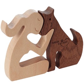 Dog Memorial Gifts Pet Loss Gifts Wooden Carving Dog Remembrance Loss of Dog Sympathy Gift for Dogs Passing Away