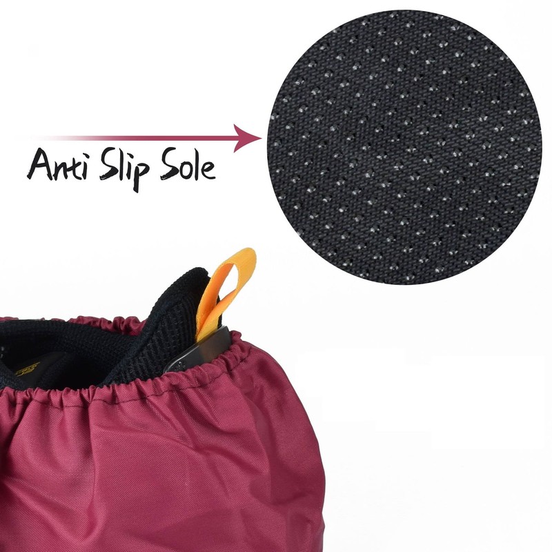 MELTU 2 Pairs Reusable Shoe Covers, Non-Slip Washable Overshoes, Waterproof