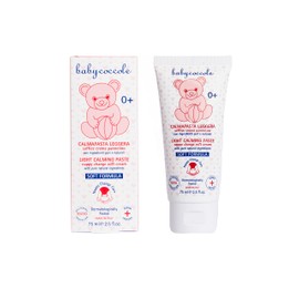 Babycoccole CALMA PASTA LEGGERA con Ossido di Zinco al 10%. Soffice Crema per Cambio del Pannolino contro arrossamenti e irritazioni. Idrata, calma e protegge la pelle. Ingredienti Naturali - 75 ml