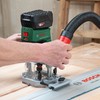 Bosch 1x Parallelführung und Führungsschienenadapter (für AdvancedTrimRouter 18V-8, Zubehör Fräse)