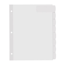 Avery Big Tab Printable Large White Label Dividers with Easy Peel, 8 Tabs, 4 Sets (14439)