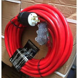 century New Century power 50' 10 Gauge Generator extension Cord NEMA L14-30 w/ 3-Outlets