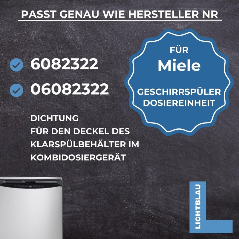 LICHTBLAU Rinse Chamber Seal 44 mm Rubber for Dosing Unit