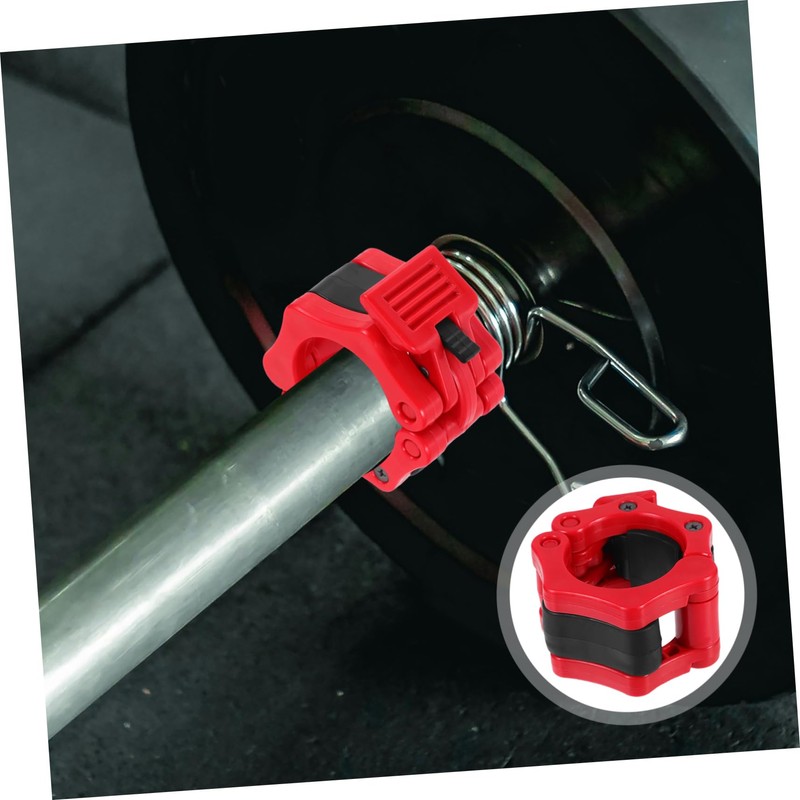 ABOOFAN 1Pair Heavy Duty Barbell Clamps Quick Release Locking Collar
