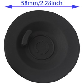 LBTODH 2PCS Espresso Backflush Disc 58mm Silicone Coffee Machine Accessories Black Espresso Machine Cleaning Kit for Espresso Machine