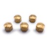 Pack of 5 Hexagonal Cap Nuts Brass M6 DIN 917