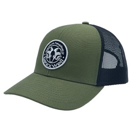 Bexxwell Trucker Cap/Baseball Cap Green/Black with Logo Patch (Optimal Fit, Cap, Green, Black, Logo, Cap, Unisex)