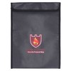 Fireproof Waterproof Bag Multi Function Money Document Jewelry Valuables Pouch