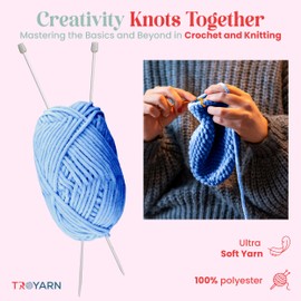 Velvet Yarn for Crocheting - Chenille Yarn, 100g (132 Yards) Amigurumi Yarn, Fluffy Yarn, Plush Yarn, Baby Blanket Yarn for Crocheting, Size 6