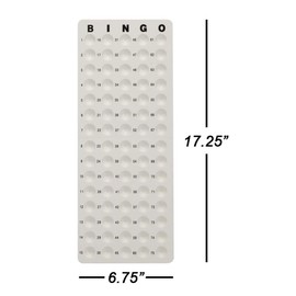 GSE Bingo Game Master Board for 7/8" Bingo Balls (White)