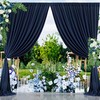 10ft×10ft Wrinkle Free Navy Blue Backdrop Curtains for Parties, Thick