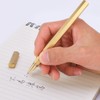 Brushed Brass Gel Pen Hexagon 0.5mm Writing Pen School Office